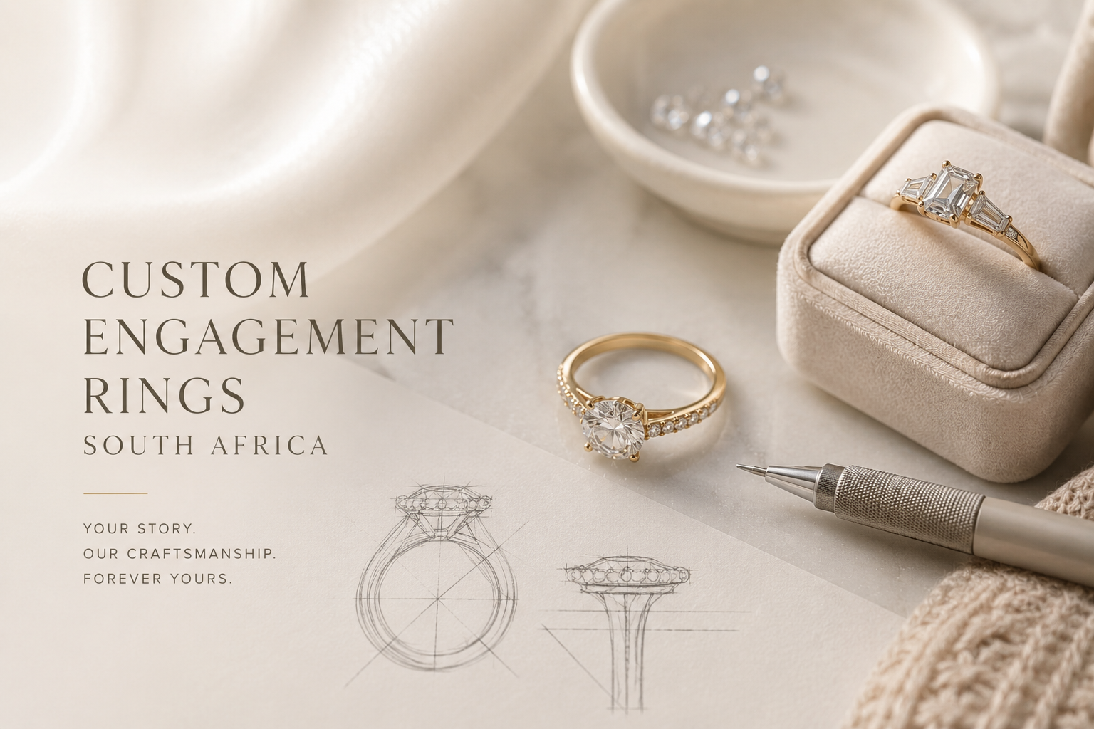 Custom engagement rings South Africa by OgilvieGems