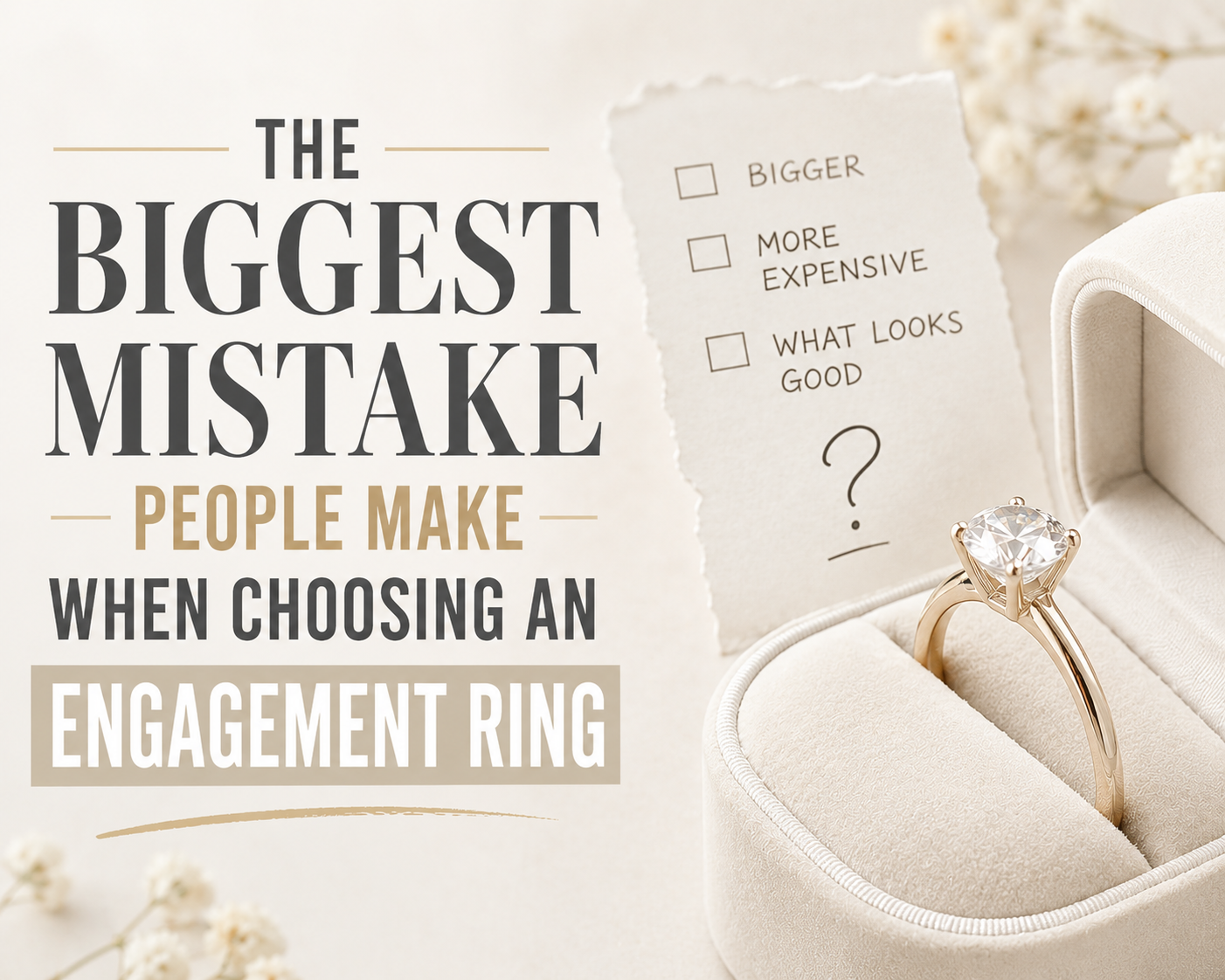 Choosing an engagement ring without pressure