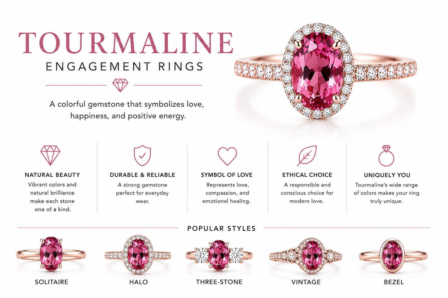 Tourmaline Engagement Rings by OgilvieGems