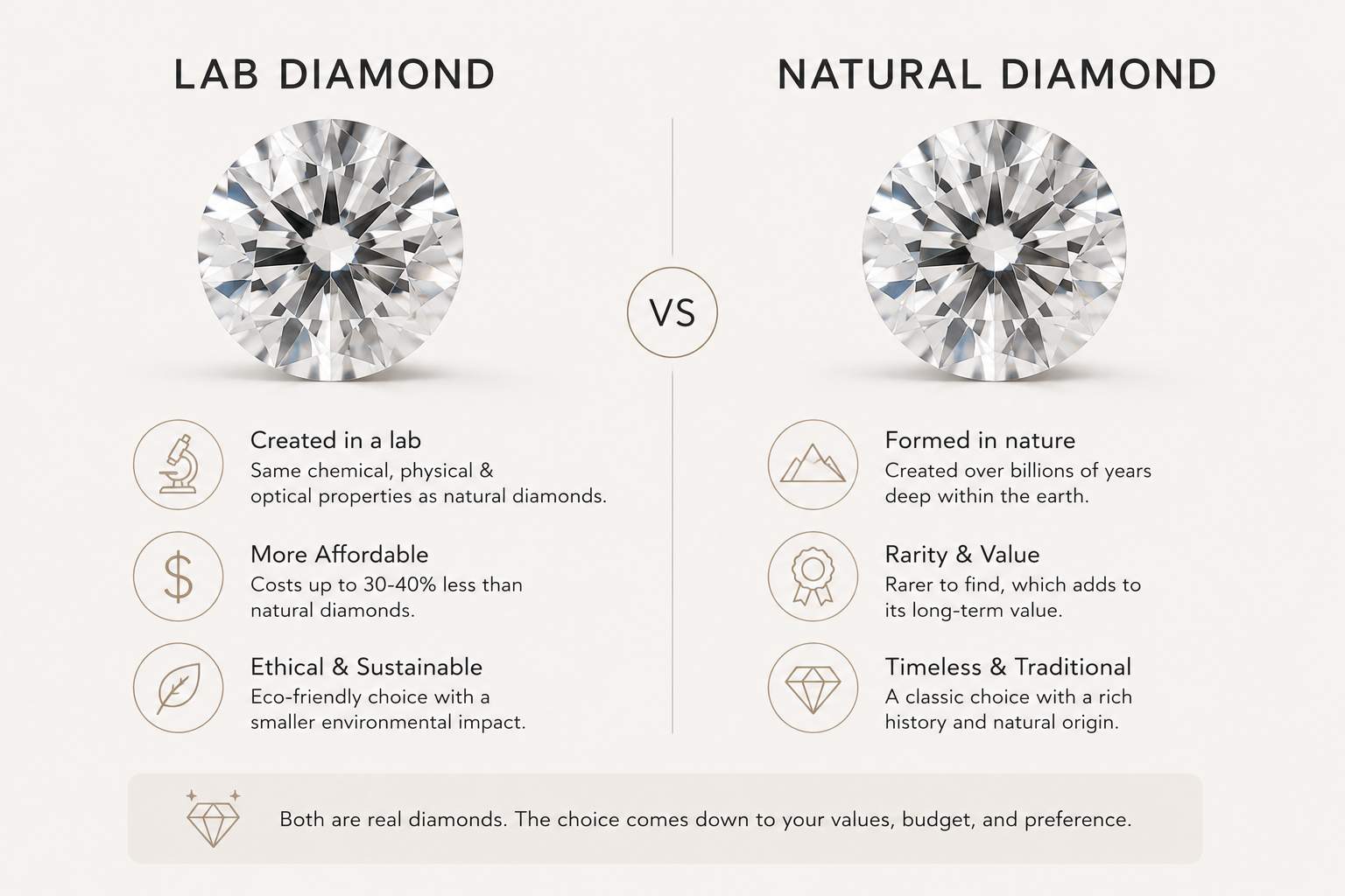 Why Lab Diamonds Cost Less Than Natural Diamonds by OgilvieGems
